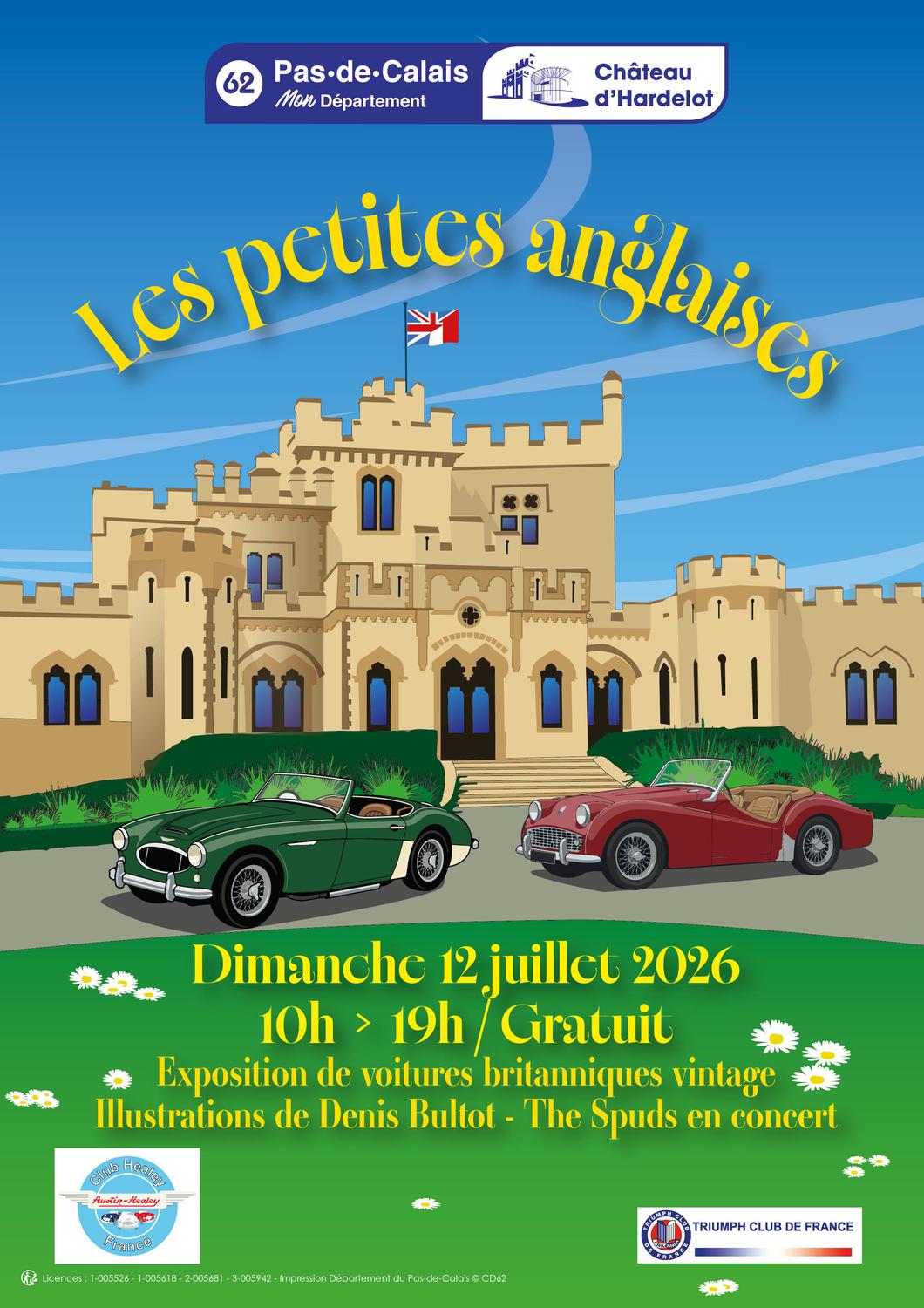 Hardelot, journée du Patrimoine des autos de collection anglaises Dimanche 12 juillet 2026
